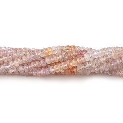 3-4mm Multi Color Topaz faceted rondelle beads 18 inch 200 pieces A grade (ONLINE ORDER ONLY)