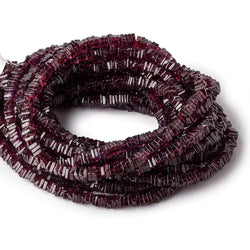 4.5mm Rhodolite Garnet Plain Square Heshi Beads 16 inch 200 pieces (ONLINE ORDER ONLY)