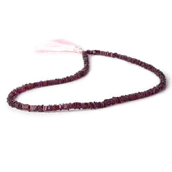 4.5mm Rhodolite Garnet Plain Square Heshi Beads 16 inch 200 pieces (ONLINE ORDER ONLY)