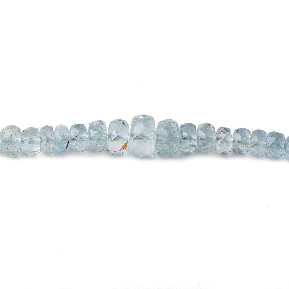 3-5mm Aquamarine faceted rondelle beads 16 inch 160 pieces A (ONLINE ORDER ONLY)