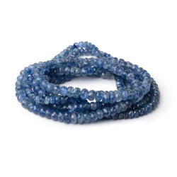 3-5mm Blue Sapphire Faceted Rondelle Beads 15.5 inch 168 pieces (ONLINE ORDER ONLY)
