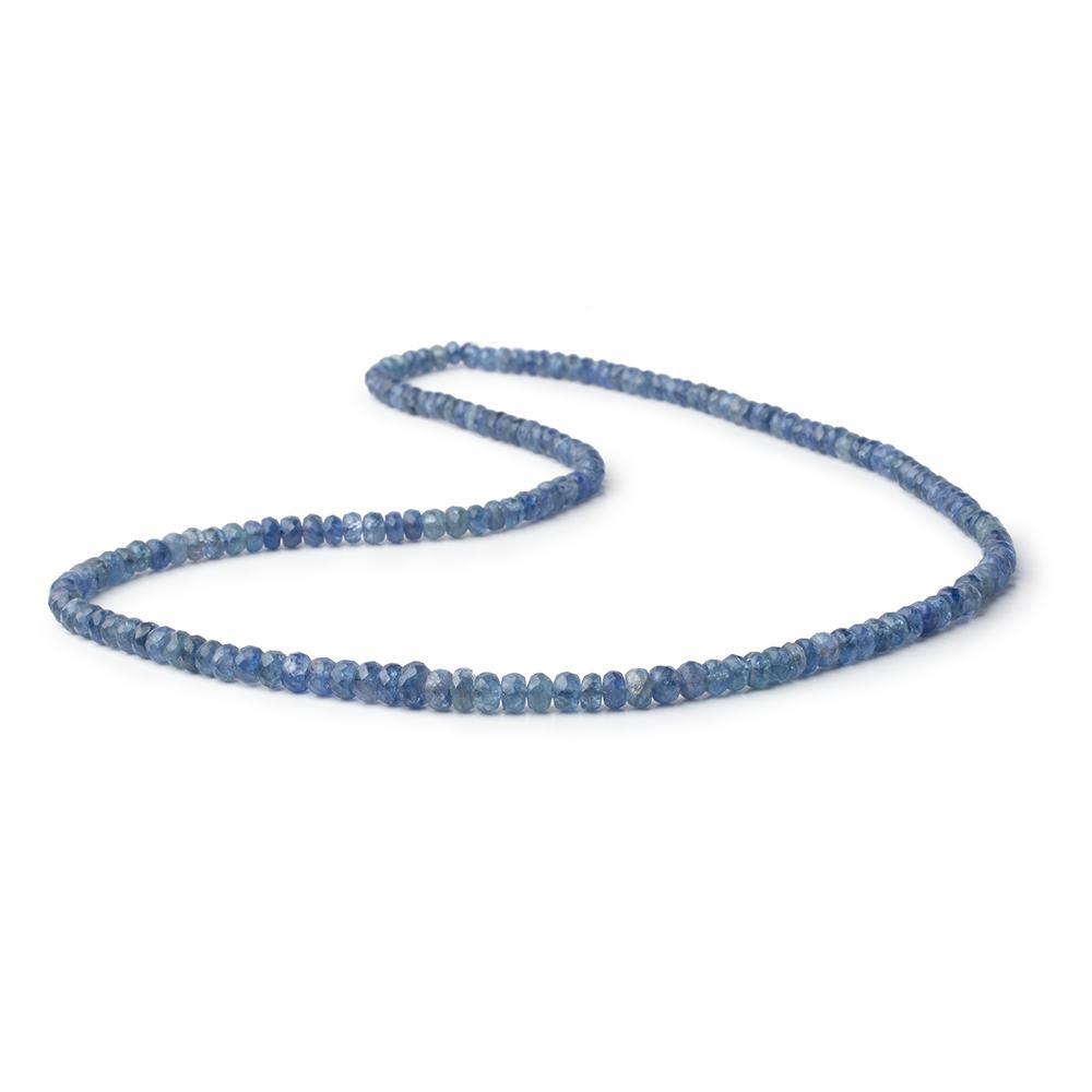 3-5mm Blue Sapphire Faceted Rondelle Beads 15.5 inch 168 pieces (ONLINE ORDER ONLY)