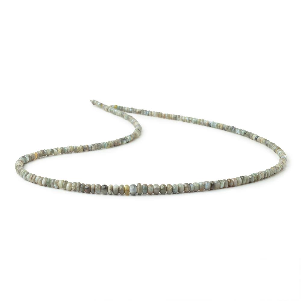 3-5mm Cat's Eye Chrysoberyl Plain Rondelle Beads 18 inch 245 pieces (ONLINE ORDER ONLY)