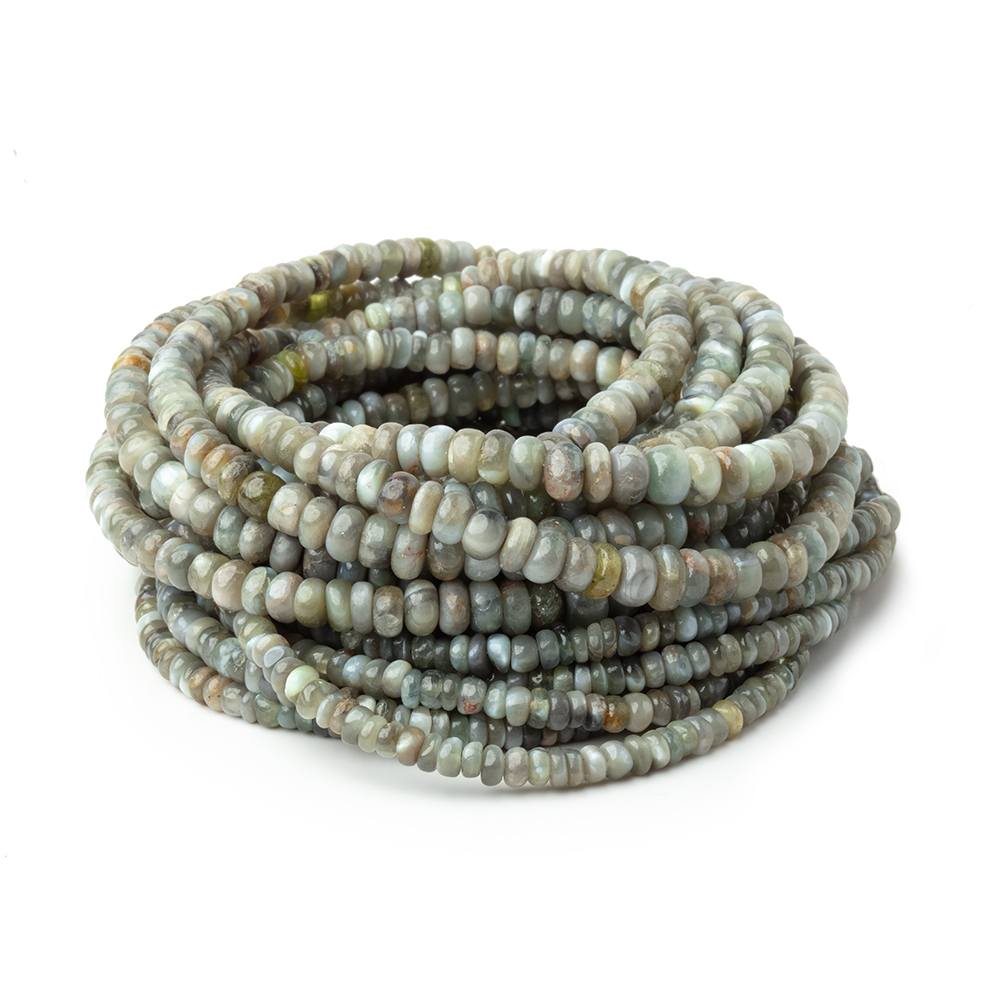3-5mm Cat's Eye Chrysoberyl Plain Rondelle Beads 18 inch 245 pieces (ONLINE ORDER ONLY)