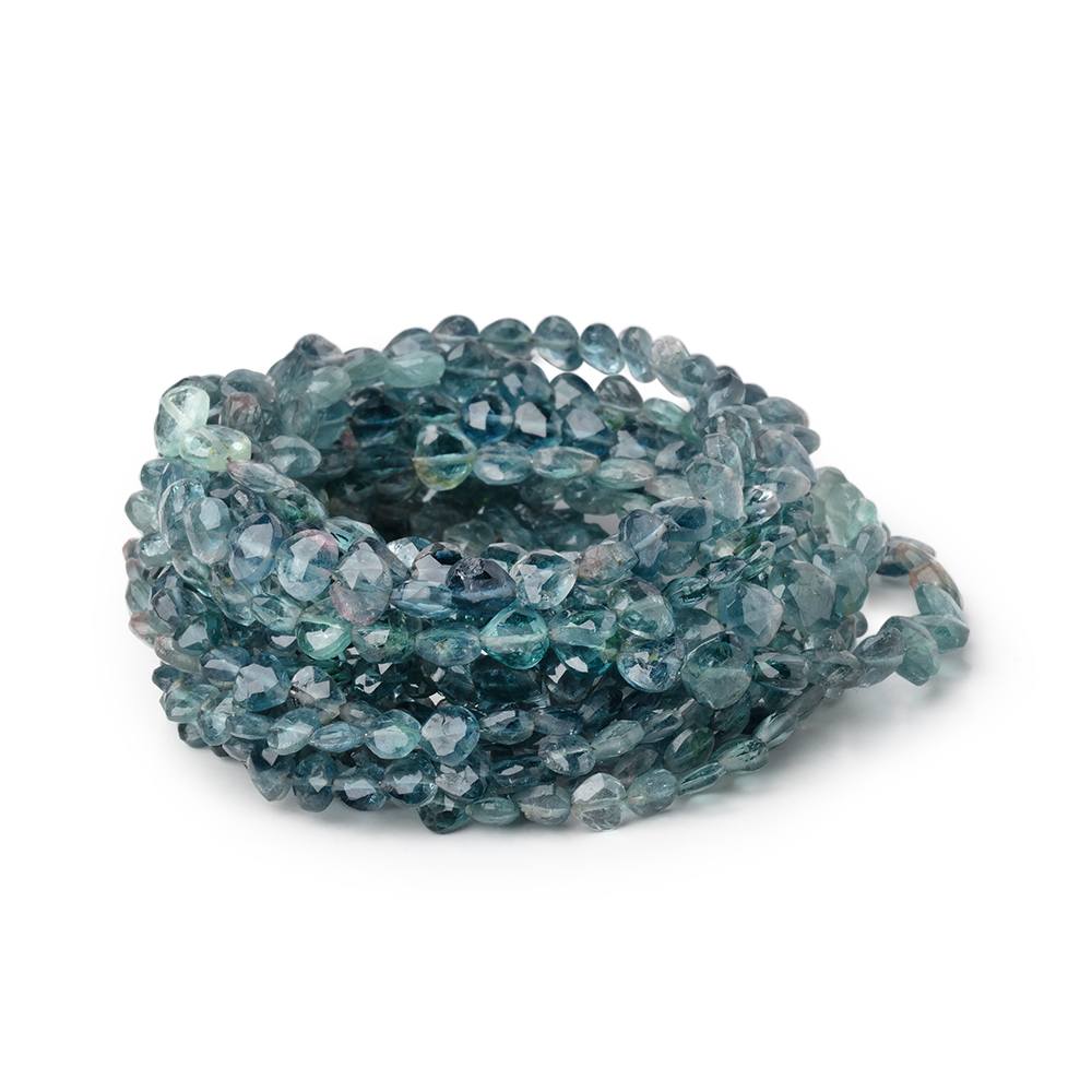 3-5mm Indicolite Bi-Color Faceted Heart Beads 16 inch 96 pieces (ONLINE ORDER ONLY)