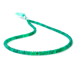 3-5mm Kelly Green Ethiopian Opal Faceted Rondelle Beads 16.5 inch 178 pieces (ONLINE ORDER ONLY)