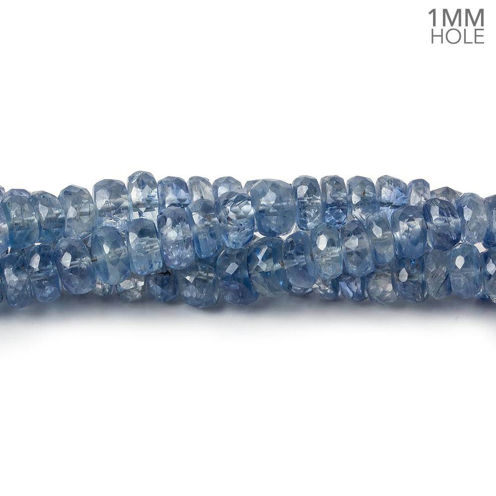 3-5mm Kyanite faceted rondelle beads 18 inches 218 pieces 1mm drill hole (ONLINE ORDER ONLY)