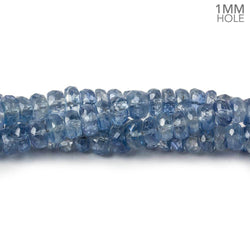 3-5mm Kyanite faceted rondelle beads 18 inches 218 pieces 1mm drill hole (ONLINE ORDER ONLY)