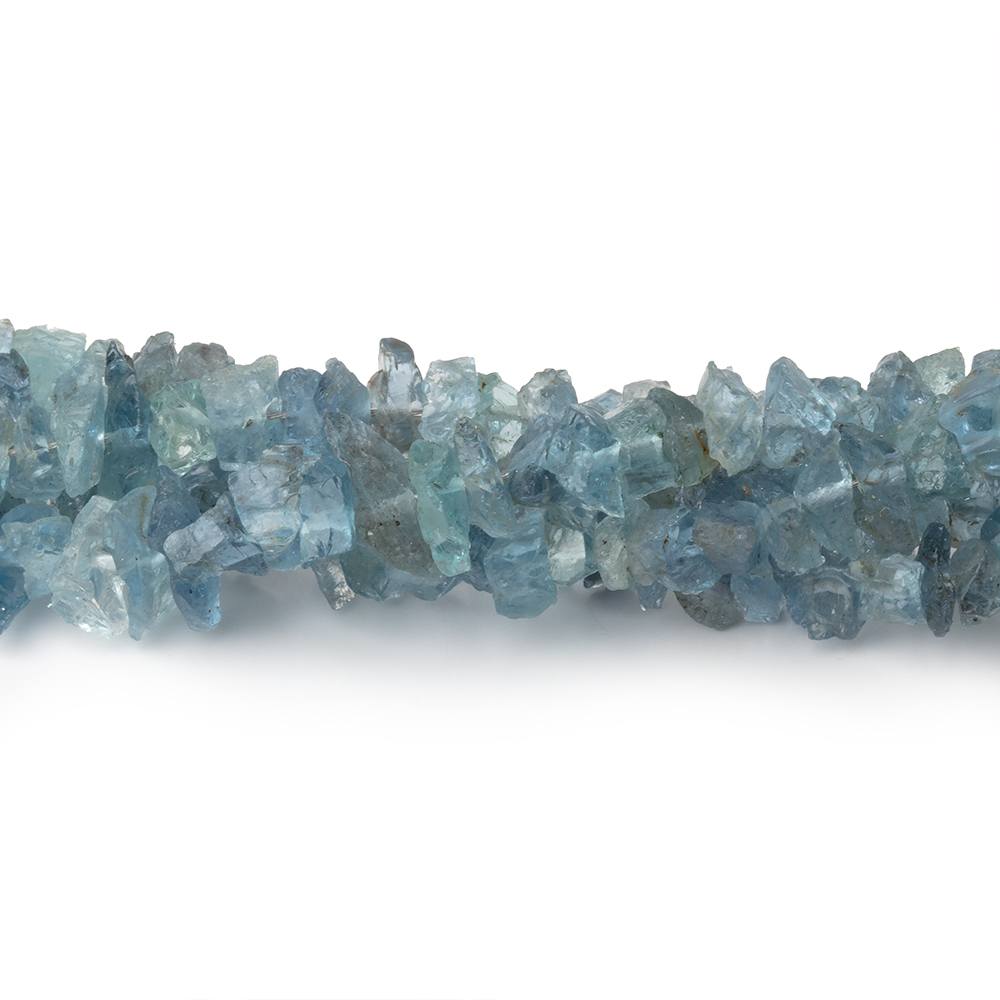3-5mm Light Blue Aquamarine Raw Crystal Beads 16 inch 175 pieces (ONLINE ORDER ONLY)