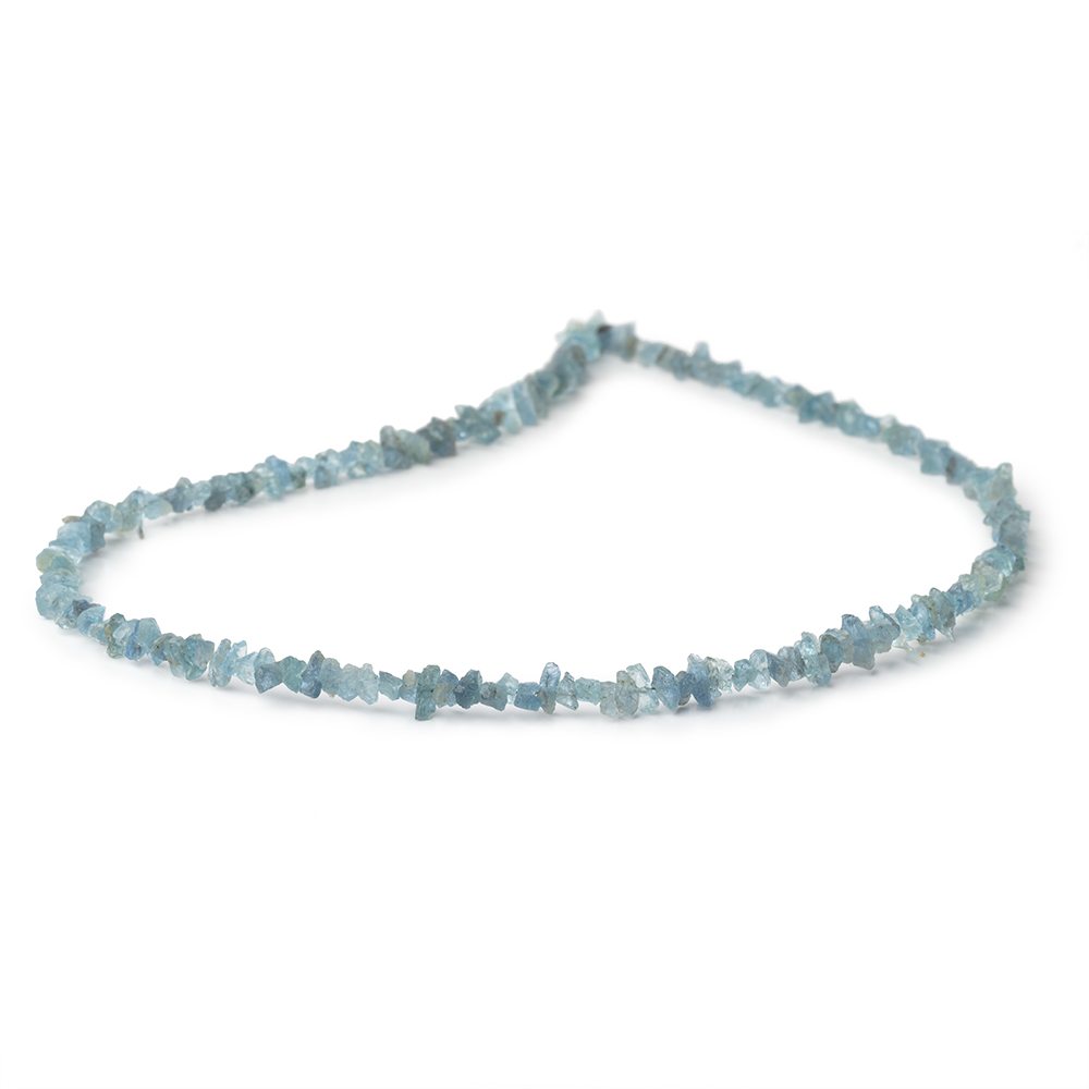 3-5mm Light Blue Aquamarine Raw Crystal Beads 16 inch 175 pieces (ONLINE ORDER ONLY)