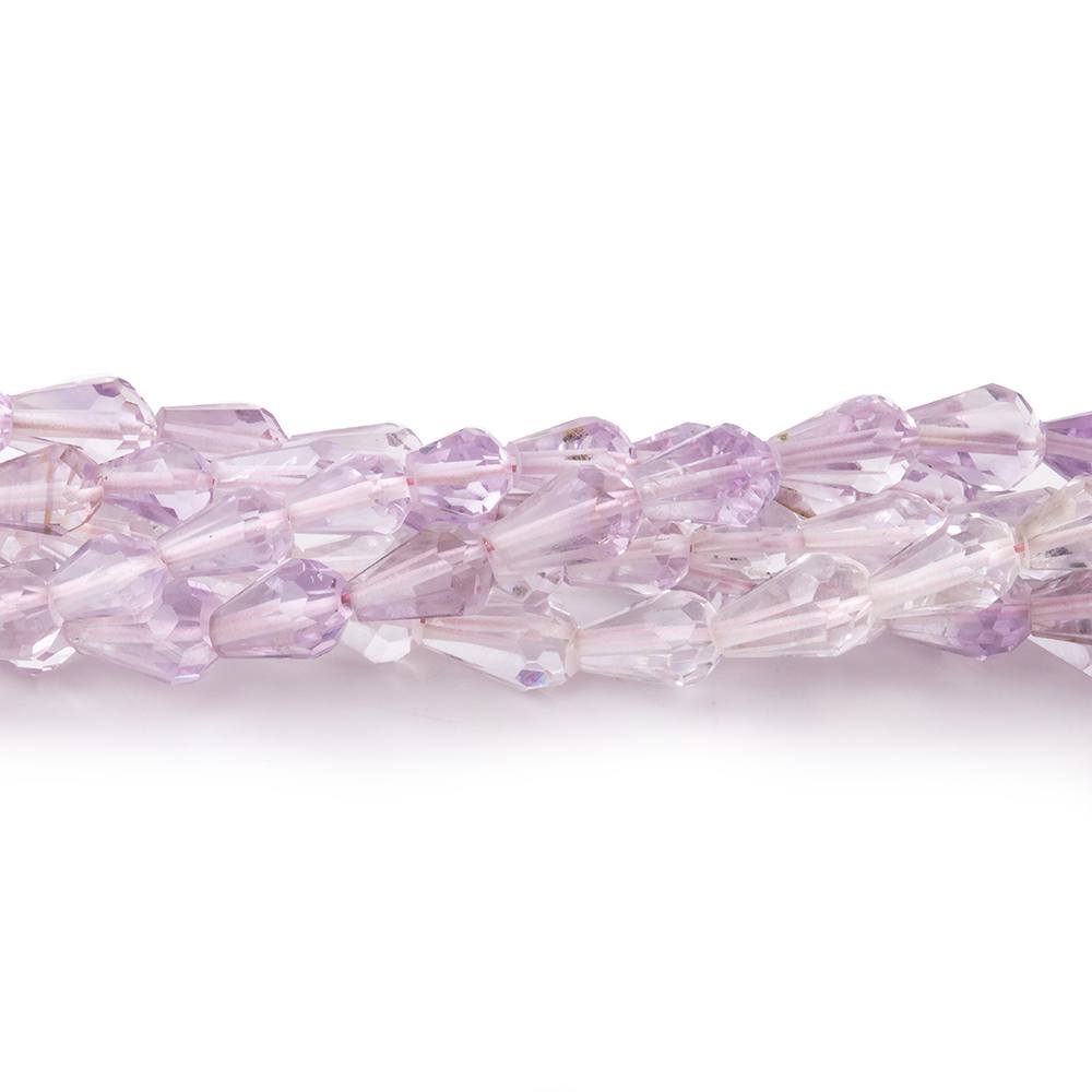 3-5mm Pale Pink Amethyst Straight Drilled Faceted Tear Drops 13.5 inch 54 Beads (ONLINE ORDER ONLY)