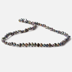 3-5mm Peacock Baroque Side Drilled Freshwater Pearls 16 inch 110 pieces (ONLINE ORDER ONLY)
