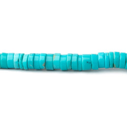 3-5mm Sleeping Beauty Turquoise Plain Heishi Beads 18 inch 287 pieces (ONLINE ORDER ONLY)