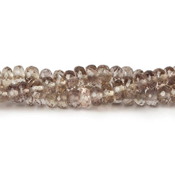3-5mm Smoky Brown Scapolite faceted rondelles 18 inch 190 beads AAA (ONLINE ORDER ONLY)