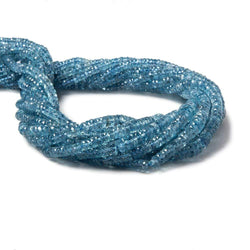 3-6.5mm Aquamarine faceted heshi beads 18 inch 265 pieces (ONLINE ORDER ONLY)
