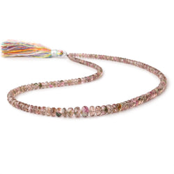 3-6.5mm Multi Color Tourmaline Faceted Rondelle Beads 15 inch 154 pieces (ONLINE ORDER ONLY)