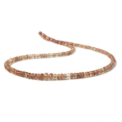 3-6mm Andesine plain rondelle beads 18 inch 180 pieces (ONLINE ORDER ONLY)