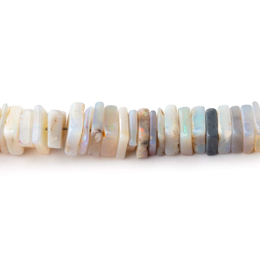 3-6mm Australian Opal Square Plain Heshi Beads 16 inch 270 pieces (ONLINE ORDER ONLY)