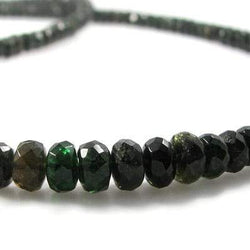 3-6mm Chrome Tourmaline Faceted Rondelle 16 inch 182 pieces (ONLINE ORDER ONLY)