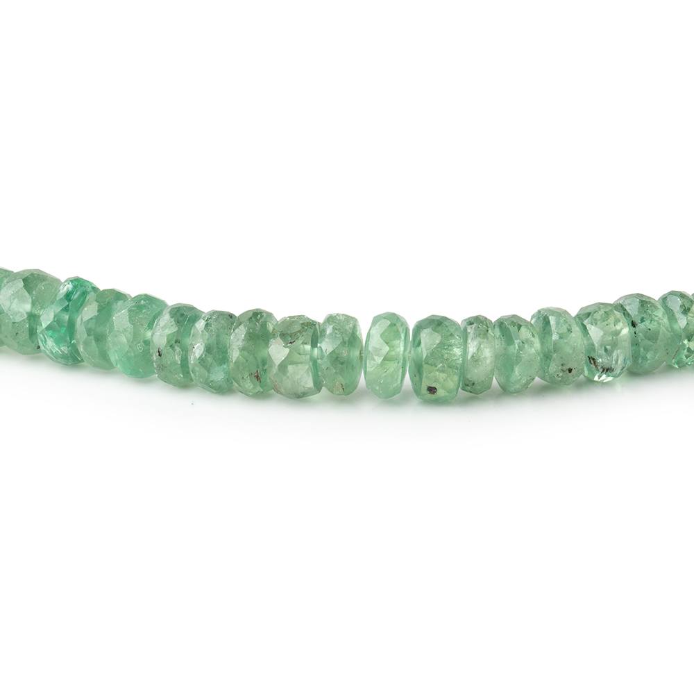 3-6mm Green Kyanite Faceted Rondelle Beads 18 inch 180 pieces (ONLINE ORDER ONLY)
