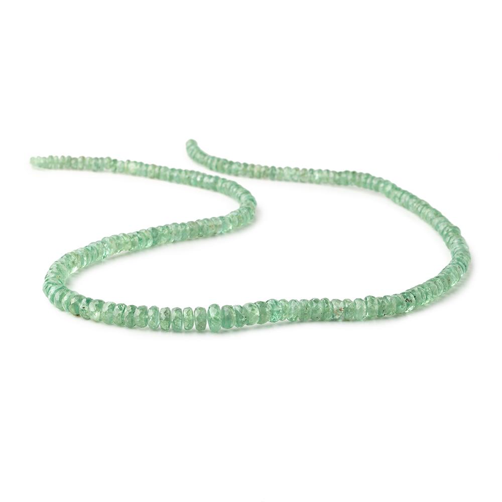 3-6mm Green Kyanite Faceted Rondelle Beads 18 inch 180 pieces (ONLINE ORDER ONLY)