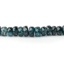 3.5-5mm Indigo Kyanite Faceted Rondelle Beads 15 inch 138 pieces AA (ONLINE ORDER ONLY)