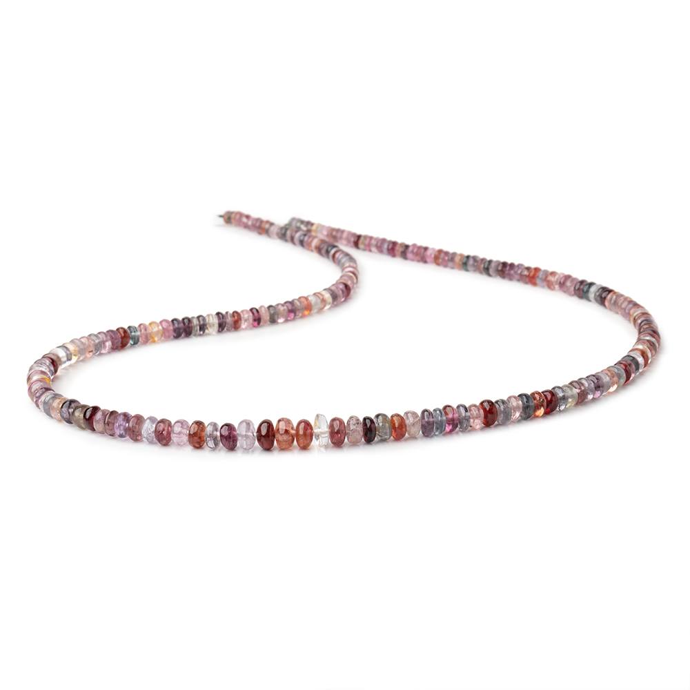 3-6mm Multi Color Spinel Plain Rondelle Beads 18 inch 193 pieces (ONLINE ORDER ONLY)