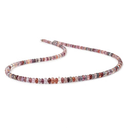 3-6mm Multi Color Spinel Plain Rondelle Beads 18 inch 193 pieces (ONLINE ORDER ONLY)