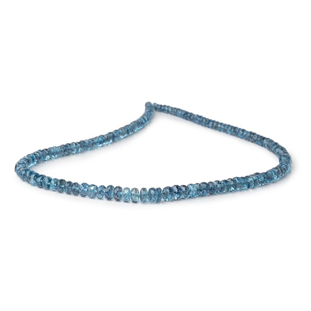 3-6mm Santa Maria Aquamarine Faceted Rondelles 16 inch 148 Beads AA (ONLINE ORDER ONLY)