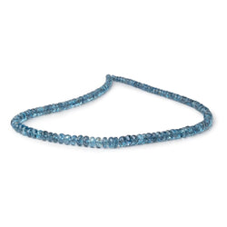 3-6mm Santa Maria Aquamarine Faceted Rondelles 16 inch 148 Beads AA (ONLINE ORDER ONLY)