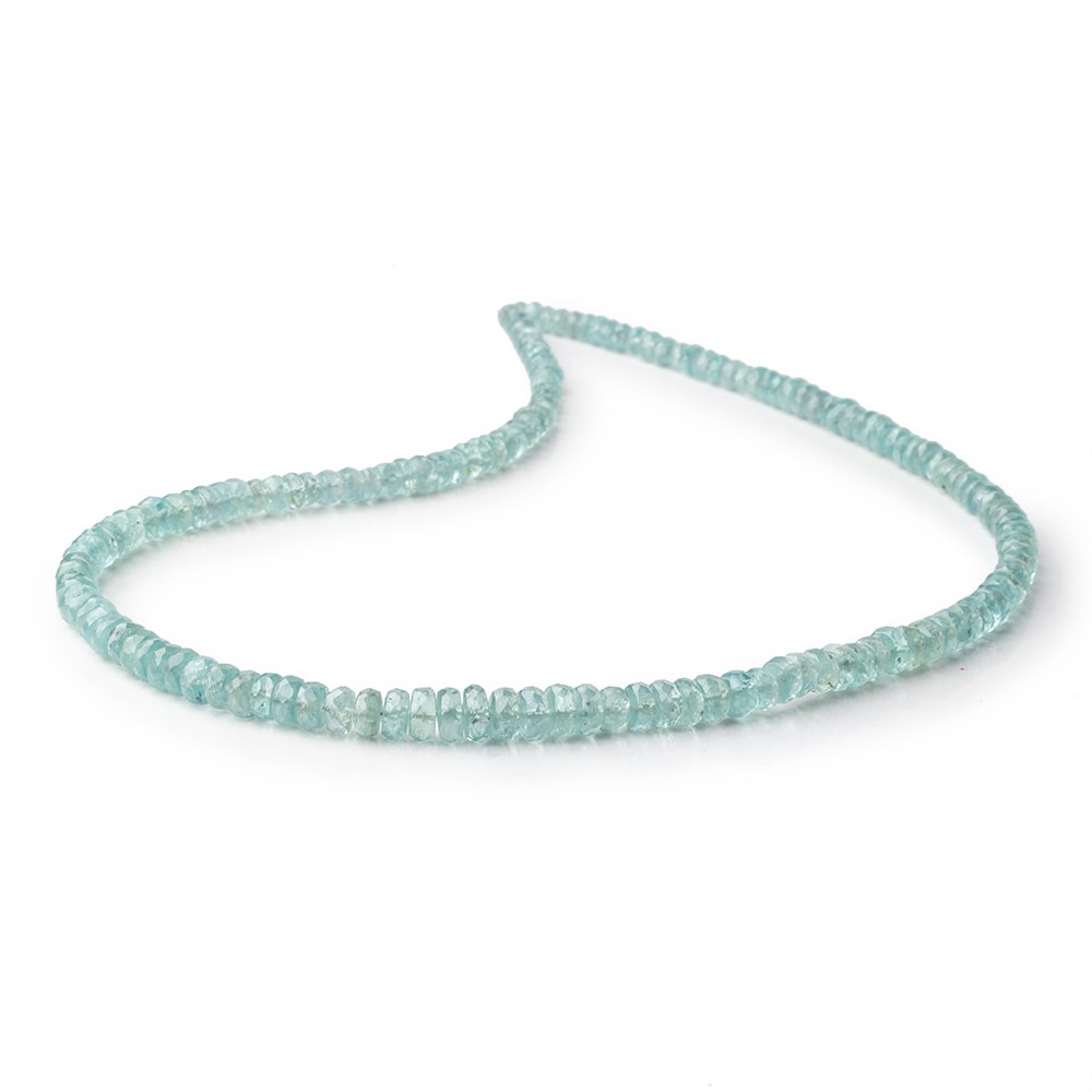 3-6mm Teal Green Kyanite Faceted Rondelle Beads 16 inch 151 pieces (ONLINE ORDER ONLY)
