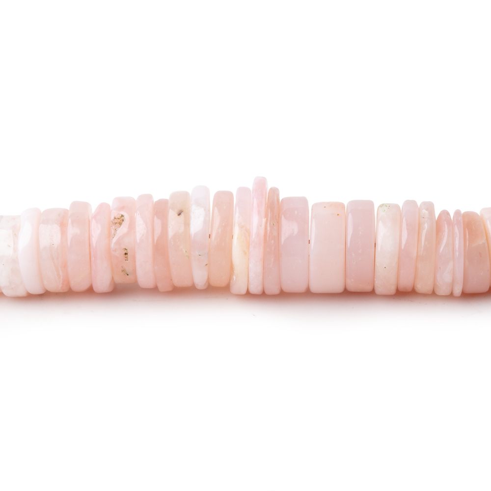 3-7mm Pink Peruvian Opal Plain Heishi Beads 17.75 inch 260 pieces (ONLINE ORDER ONLY)