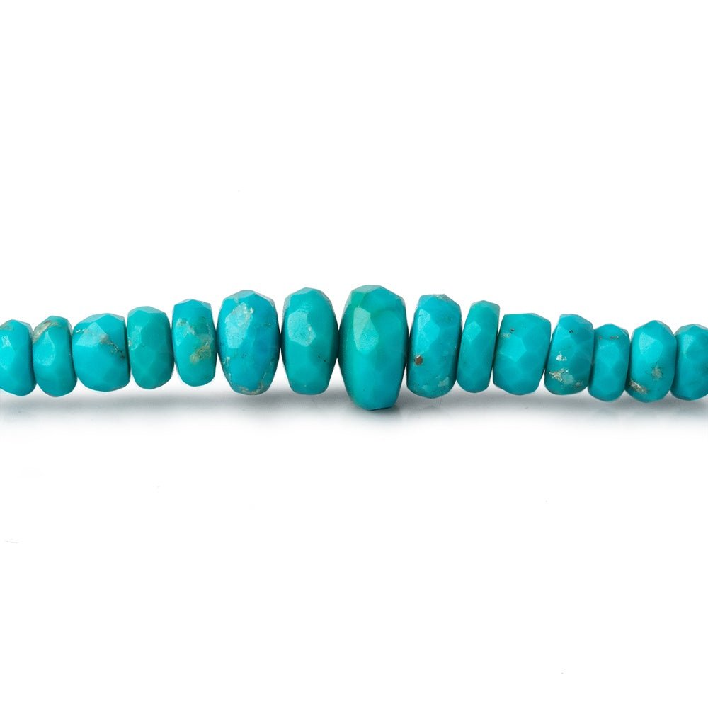 4-8mm Sleeping Beauty Turquoise Faceted Rondelle Beads 14.5 inch 150 pieces (ONLINE ORDER ONLY)