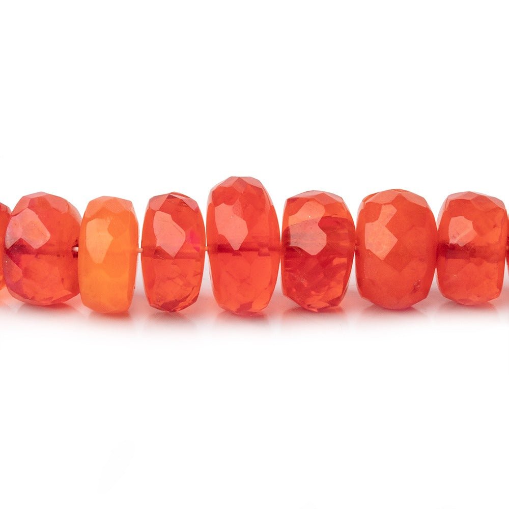 3-9mm Tangerine Ethiopian Opal Faceted Rondelle Beads 16 inch 133 pieces AA (ONLINE ORDER ONLY)