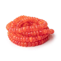 3-9mm Tangerine Ethiopian Opal Faceted Rondelle Beads 16 inch 133 pieces AA (ONLINE ORDER ONLY)