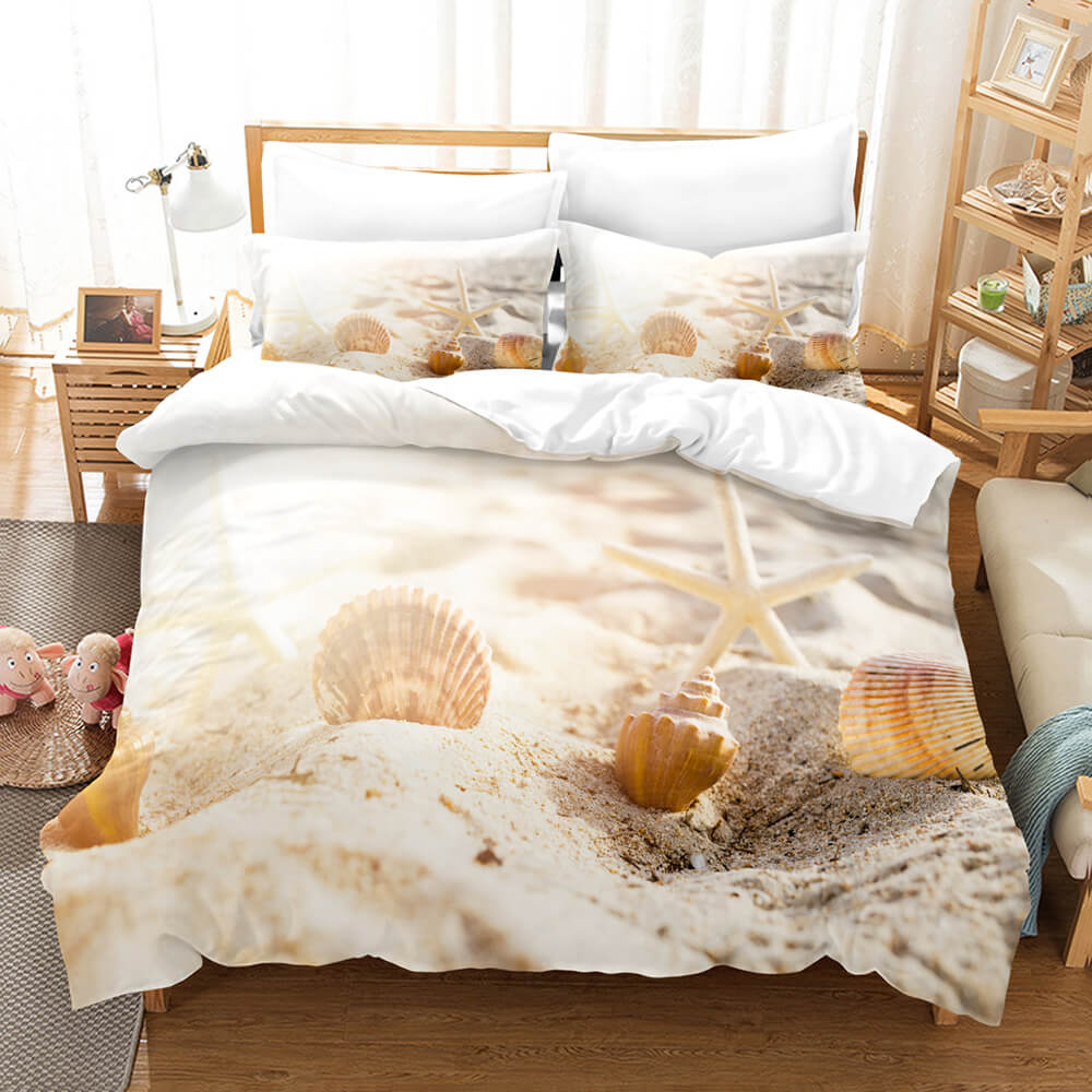 Coastal Beach Theme Bedding Sets Quilt Cover Without Filler (Online Order Only)