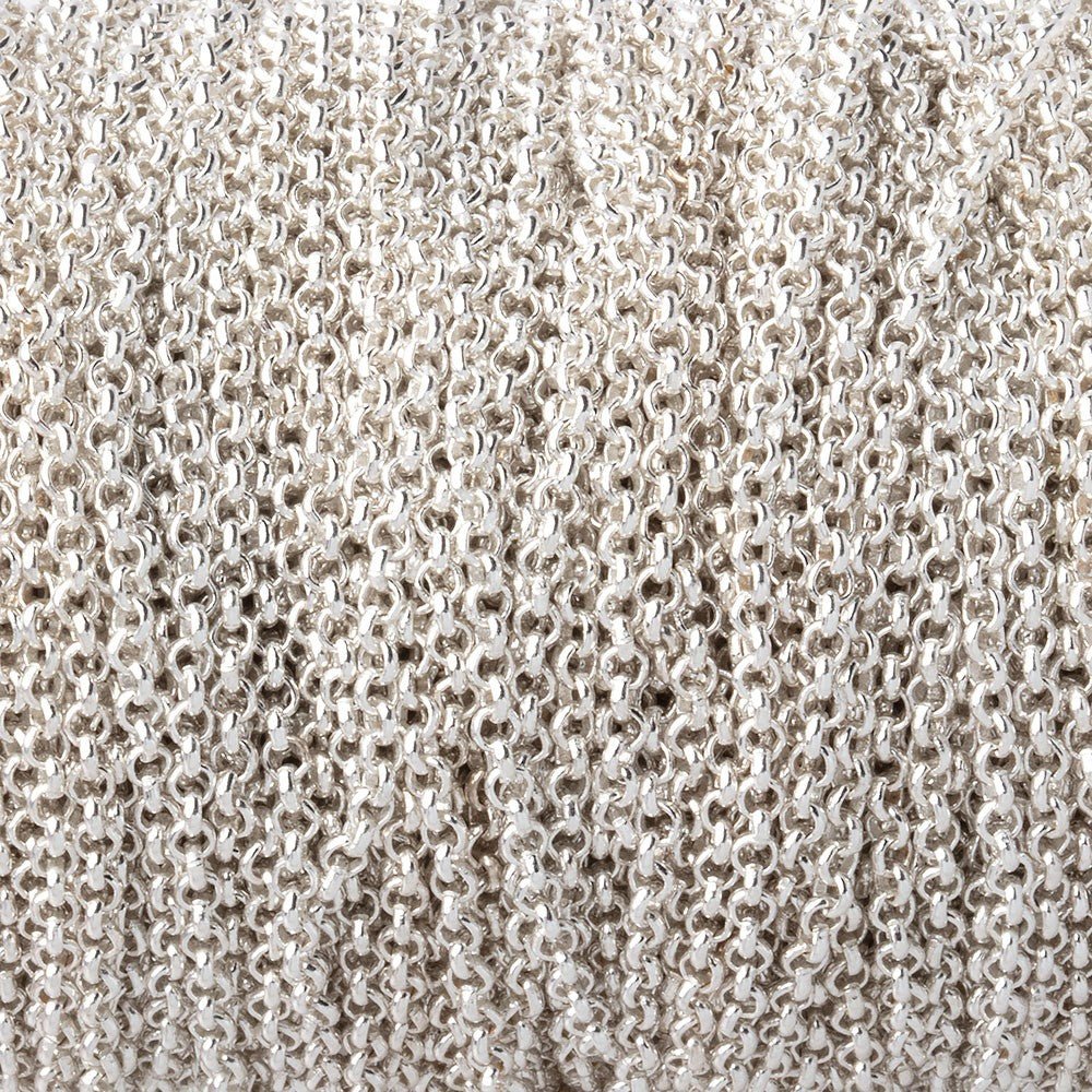 3 Feet - 1.8mm Silver plated Rolo Link Chain (ONLINE ORDER ONLY)