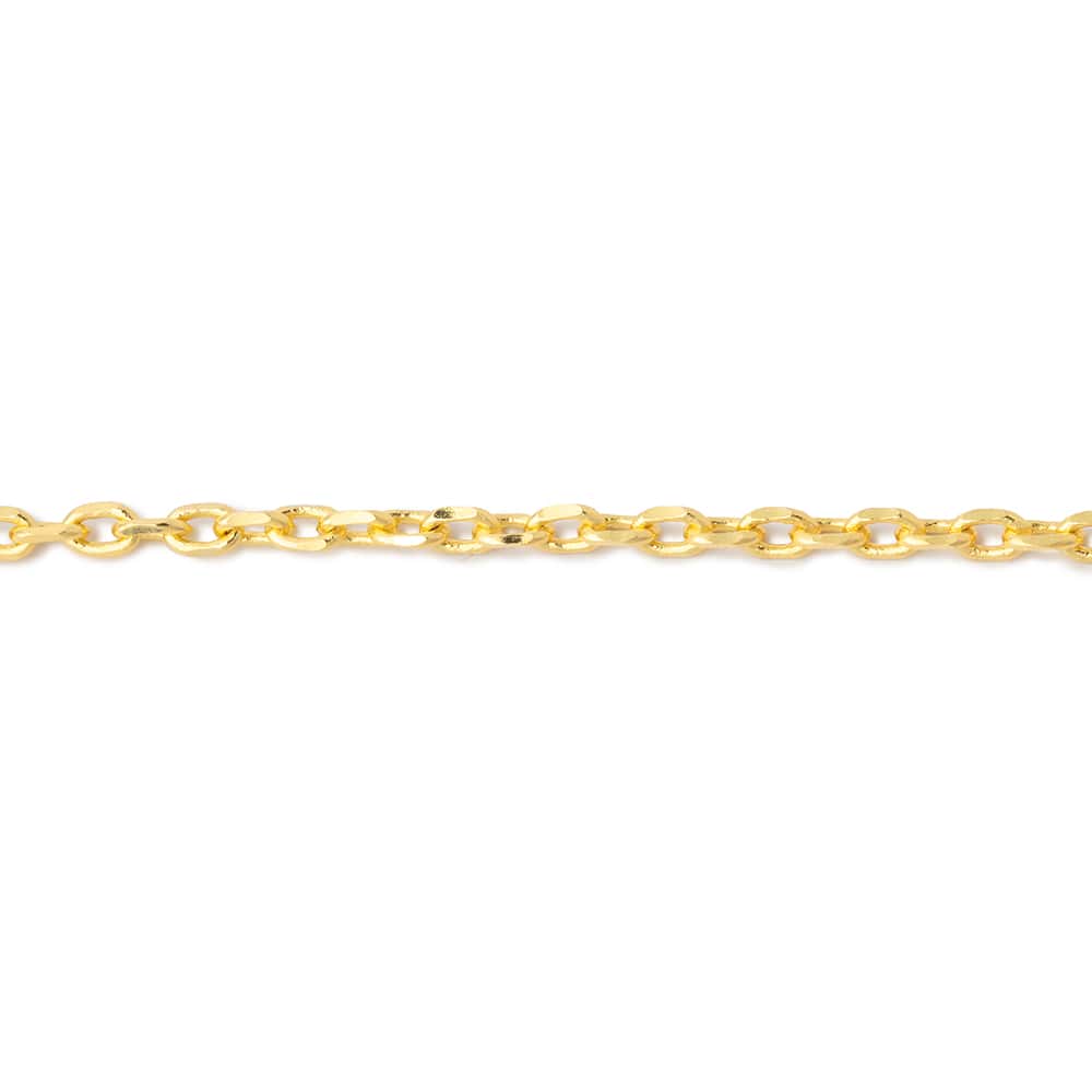 3 Feet - 2mm Divot Oval Link Chain (ONLINE ORDER ONLY)