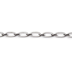 3 Feet - 3mm Drawn Oval & Link Chain