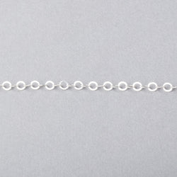 3 Feet - 3mm Flat Round Link Chain