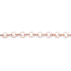 3 Feet - 3mm Flat Round Link Chain