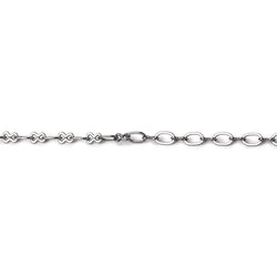 3 Feet - 3mm Oval & Bowtie Link Chain