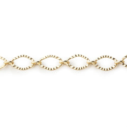 3 Feet - 5mm Corrugated Oval Link Chain (ONLINE ORDER ONLY)