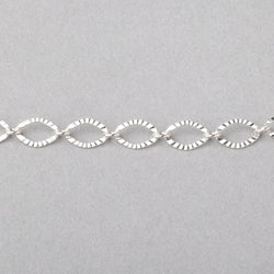 3 Feet - 5mm Corrugated Oval Link Chain (ONLINE ORDER ONLY)