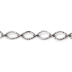 3 Feet - 5mm Corrugated Oval Link Chain (ONLINE ORDER ONLY)