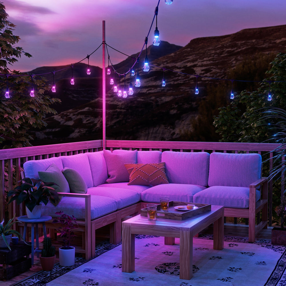 Matter Smart Multicolor Outdoor String Lights Expansion Pack 49ft (15m)