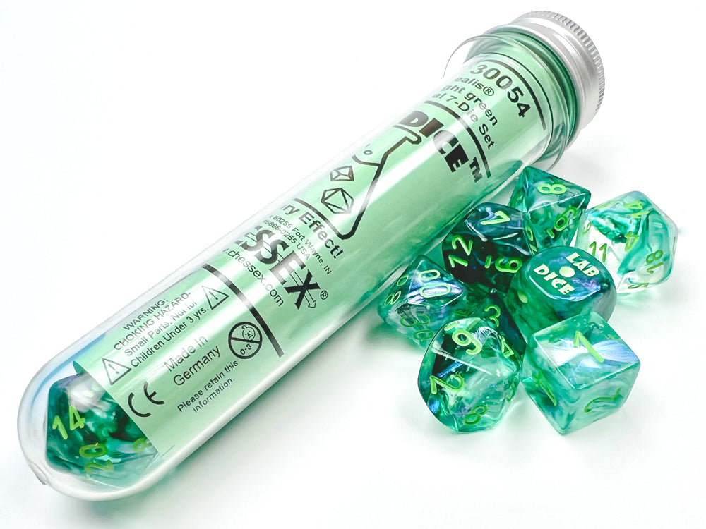 Borealis® Polyhedral Kelp/light green Luminary™ 7-Die Set (with bonus die) (Online Only)