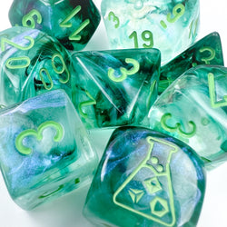Borealis® Polyhedral Kelp/light green Luminary™ 7-Die Set (with bonus die) (Online Only)
