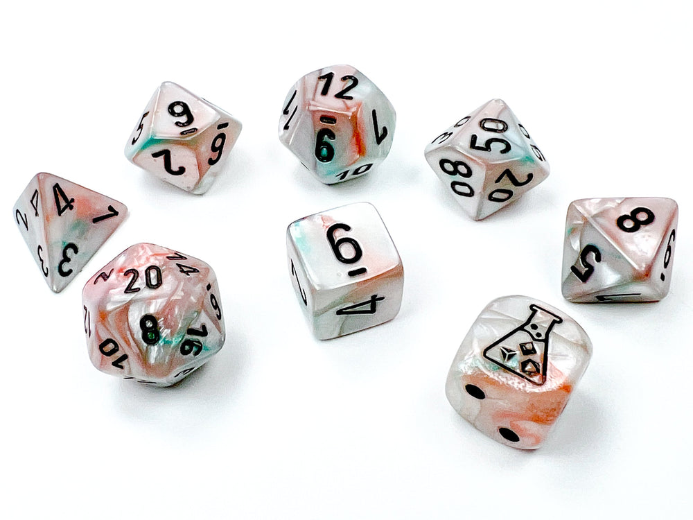 Lustrous® Polyhedral Sea Shell/black Luminary™ 7-Die Set (with bonus die) (Online Only)
