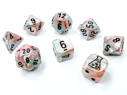 Lustrous® Polyhedral Sea Shell/black Luminary™ 7-Die Set (with bonus die) (Online Only)